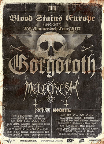 Gorgoroth, Melechesh, Incite, Earth Rot @ De Kreun, Kortrijk, 7 maart 2017