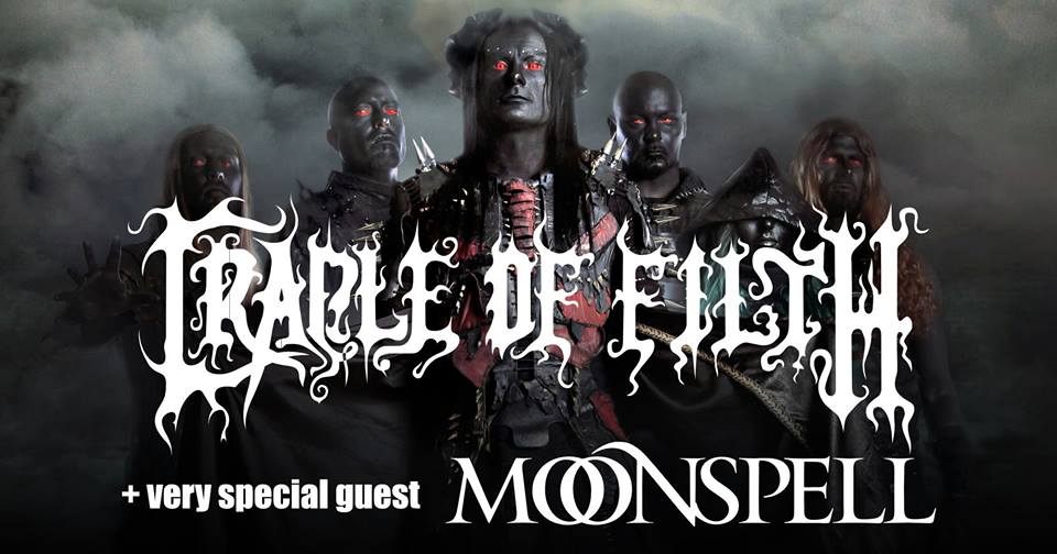 Moonspell & Cradle of Filth veroveren de Jupiler zaal van Poppodium 013