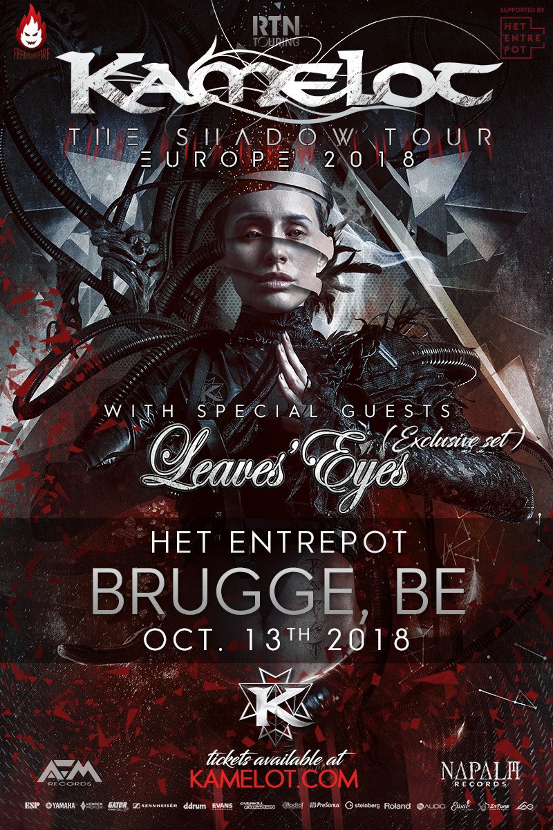 Kamelot + Leaves’ Eyes @ Het Entrepot – Brugge – 13/10/2018