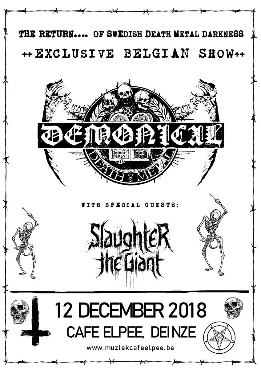 Demonical + Slaughter The Giant / @ Den Elpee, Deinze / 12 december 2018