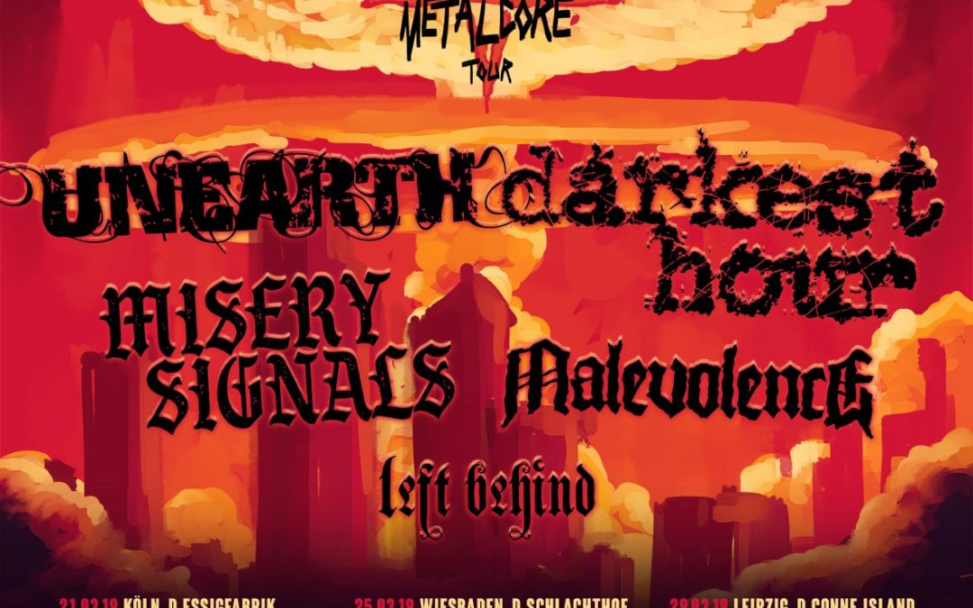 Darkest Hour + Unearth + Misery Signals + Malevolence + Left Behind / @ Het Entrepot, Brugge / 22-03-2019