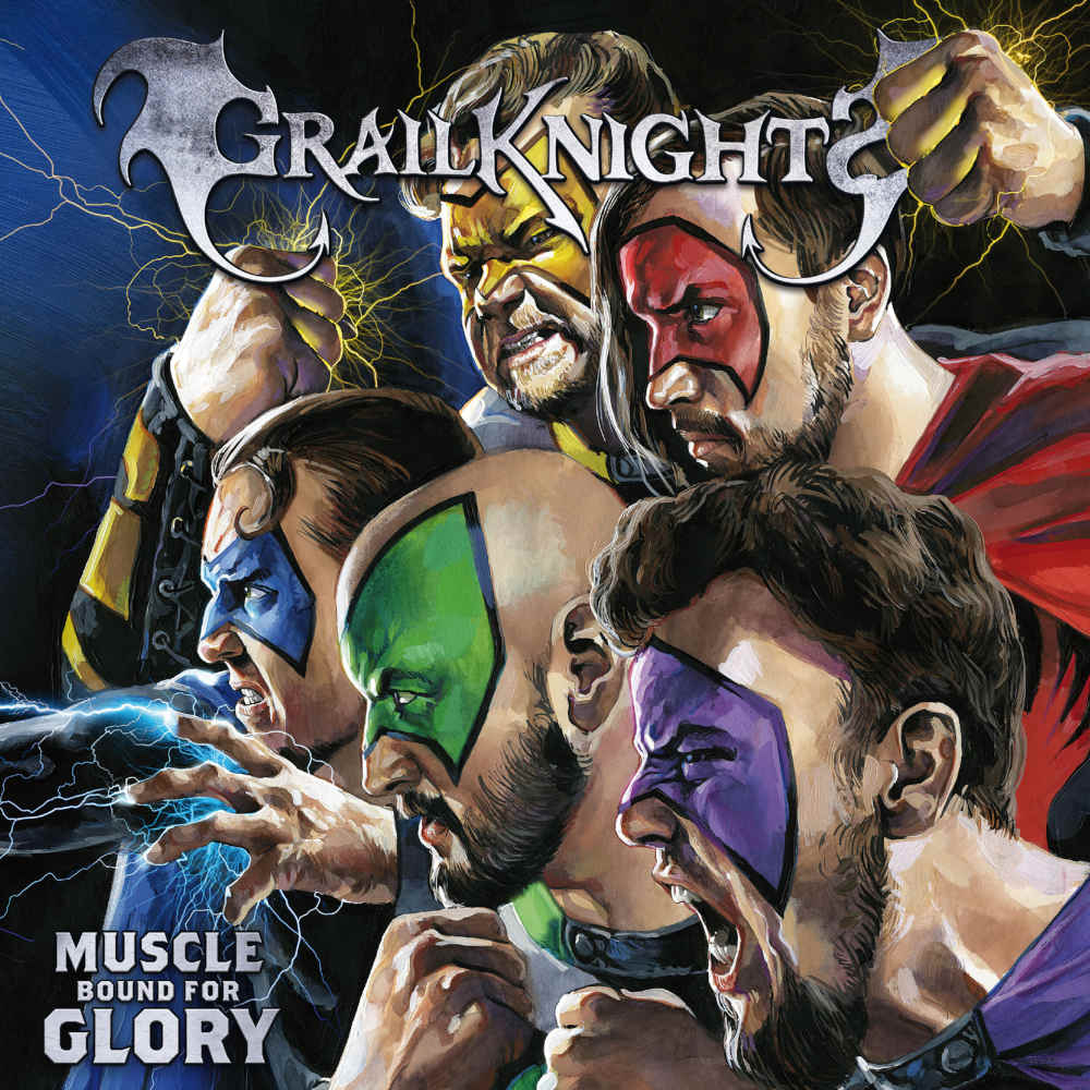 Grailknights - Muscle Bound for Glory (album cover artwork)