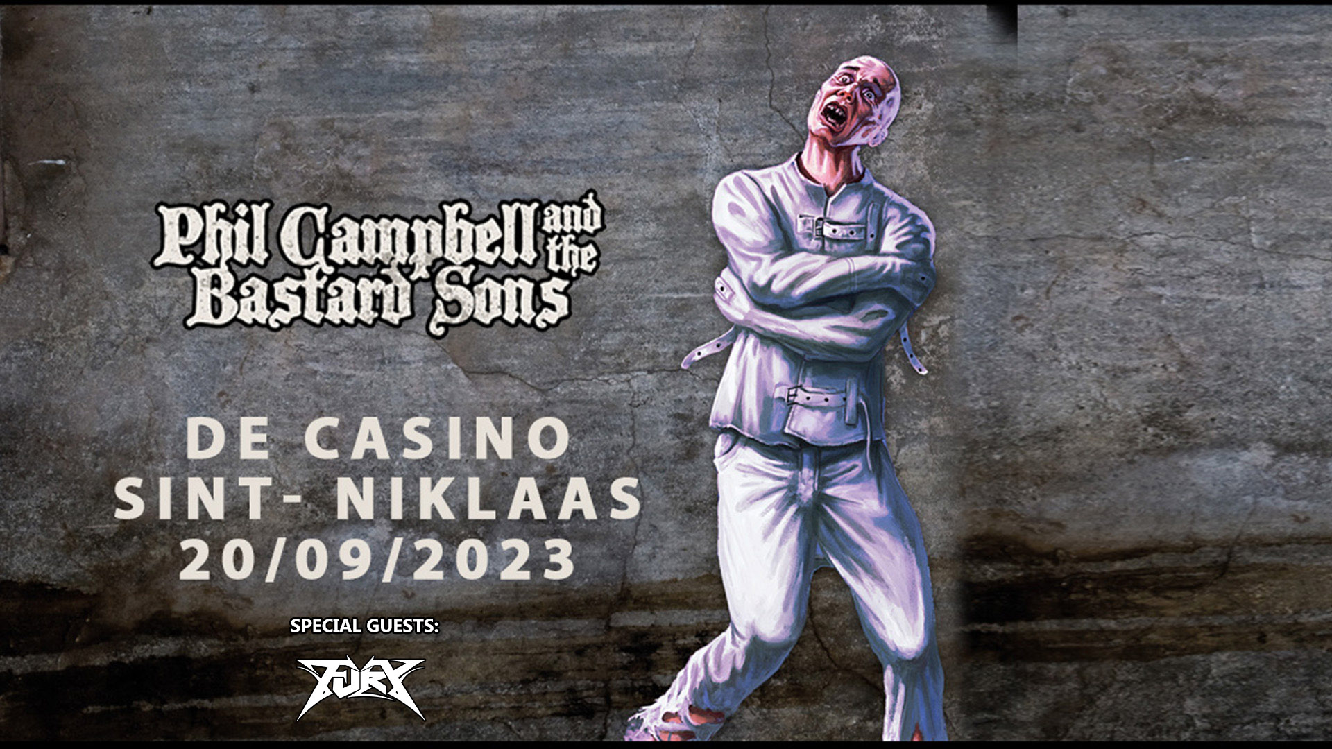 Phil Campbell & The Bastard Sons + Fury / @ De Casino, Sint-Niklaas / 20-09-2023