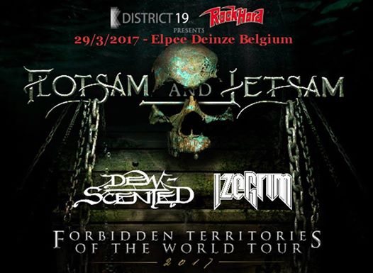 Flotsam and Jetsam + Dew-Scented + Izegrim – Muziekclub Elpee Deinze – 29/03/2017