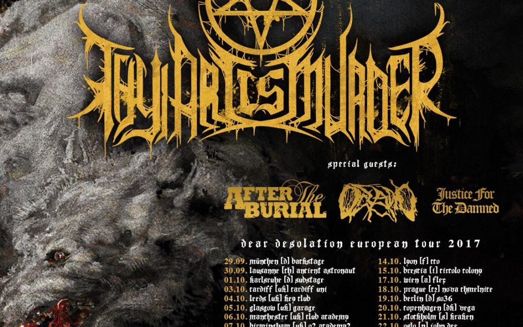 Thy Art Is Murder + After The Burial + Oceano + Justice For The Damned / Zappa, Antwerpen / 27-10-2017