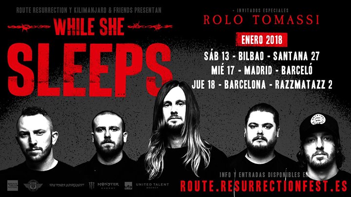 Rolo Tomassi & While She Sleeps @ Santana 27 – Bilbao – Spanje