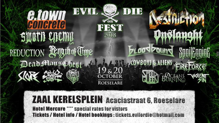 Evil or Die Fest – Roeselare – zaterdag 20 oktober 2018
