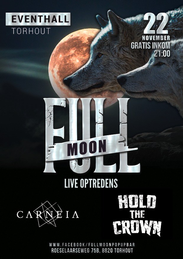 Carneia & Hold The Crown @ Full Moon Metal & Rock Pop-Up Bar – Torhout