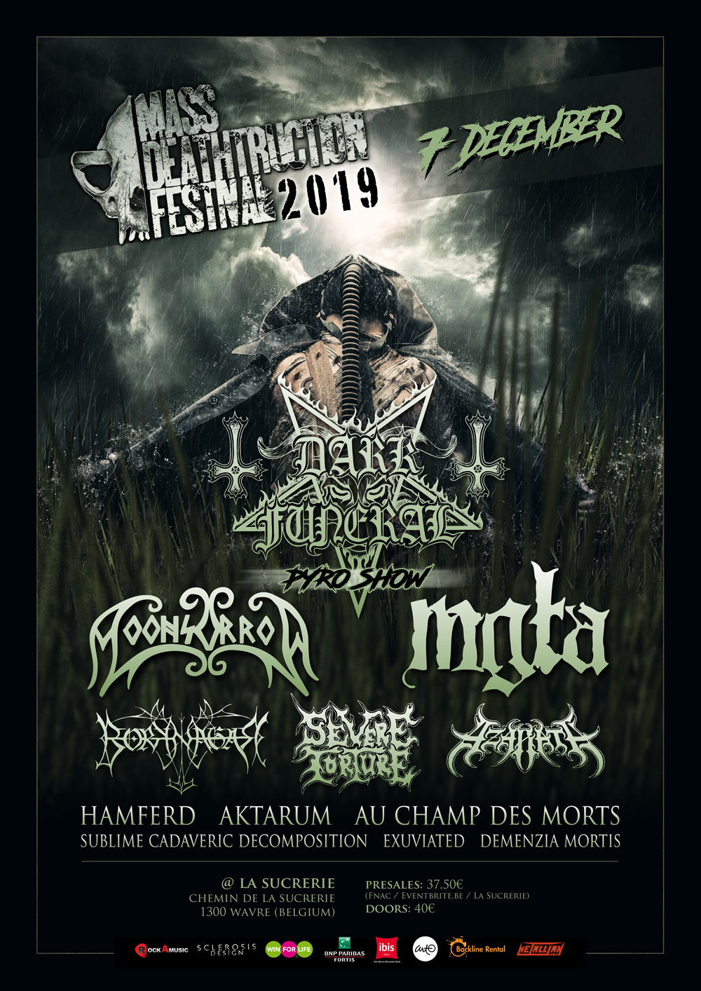 Komend weekend Dark Funeral, Moonsorrow, Borknagar, MGLA en meer @ Mass Deathtruction Festival 2019 Waver
